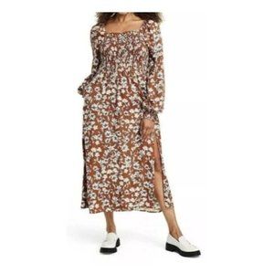 La Ligne x Target Brown Floral Midi Dress